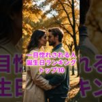 一目惚れされる人の誕生日ランキングTOP30 #スピリチュアル #サイン #金運 #運 #大金 #開運 #幸運 #財運 #風水 #占い #誕生日 #ランキング #shorts