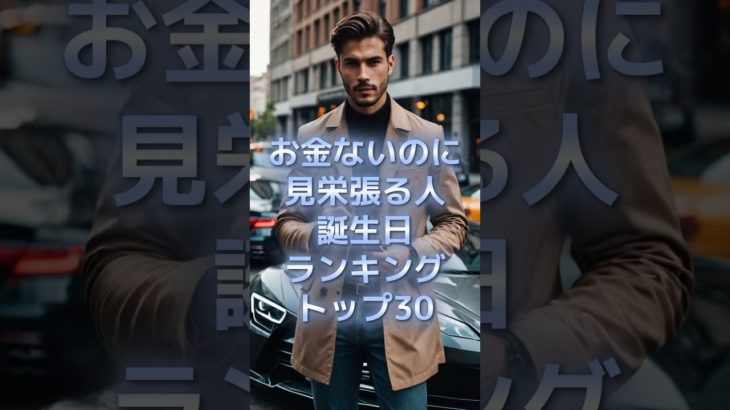 お金ないのに見栄張る人誕生日ランキングTOP30 #スピリチュアル #サイン #金運 #運 #大金 #開運 #幸運 #財運 #風水 #占い #誕生日 #ランキング #shorts