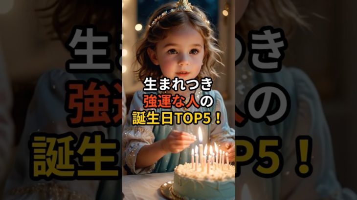 生まれつき強運な人の誕生日TOP5！あなたも入っているかも？#shorts  #スピリチュアル #開運