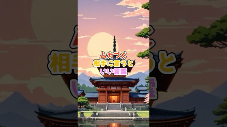 ムカつく相手に言うといい言霊#shorts #言霊 #スピリチュアル