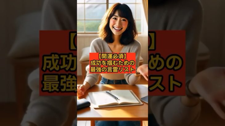【開運必須】成功を掴むための最強の言霊リスト #スピリチュアル #言霊 #引き寄せ #奇跡は動き出している #成功の鍵 #shorts