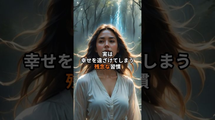 実は幸せを遠ざけてしまう残念な習慣 #スピリチュアル #幸せの引き寄せ #幸せの秘訣 法則 #雑学 #幸福 #占い #言霊