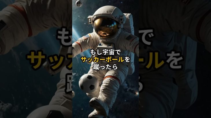 宇宙でサッカーしたら…? #宇宙 #宇宙の神秘 #スピリチュアル #雑学 #宇宙空間
