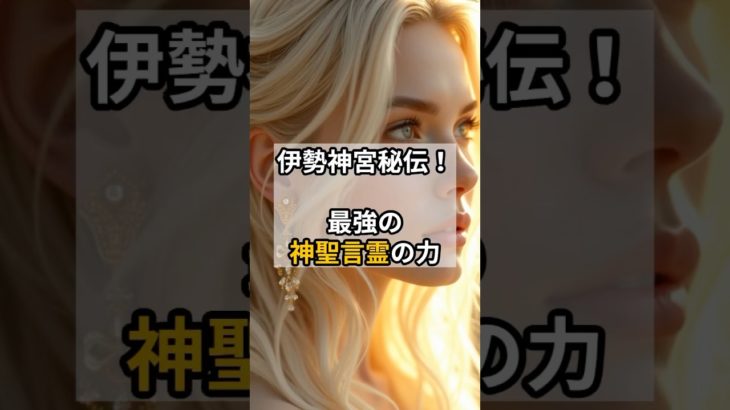伊勢神宮秘伝！最強の神聖言霊の力 #伊勢神宮 #スピリチュアル #神聖な力 #言霊 #魂の浄化 #運気アップ #エネルギー循環 #簡単メソッド #ポジティブ習慣 #心の平和