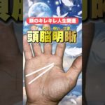 【頭のいい人の手相】 #手相  #手相占い  #開運  #スピリチュアル  #占い  #金運  #雑学  #運勢 #運気