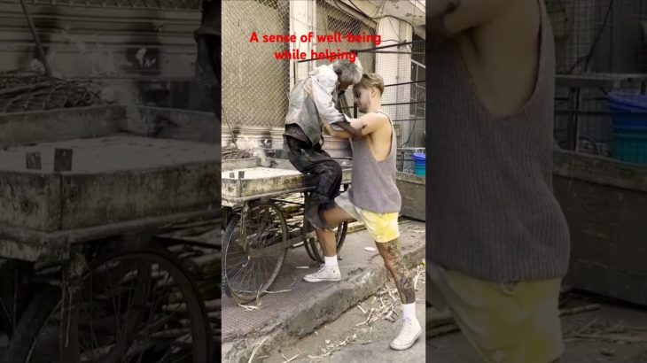 A sense of well-being while helping #tajbombaywala #youtubeshorts