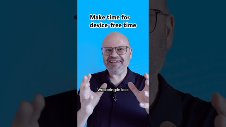 Make time for device-free time. #wellbeing #technology #mentalhealth