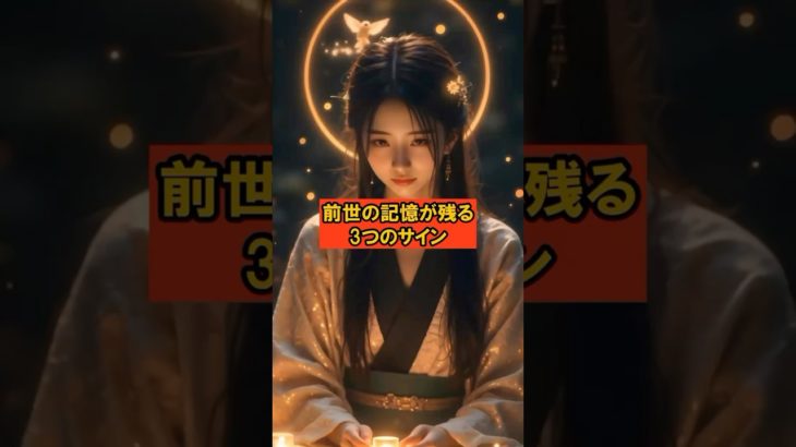 前世の記憶が残る3つのサイン #スピリチュアル #言霊 #引き寄せ #前世の記憶 #魂のサイン #shorts