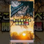 冬こそ試すべき開運法3選#shorts #幸運 #開運 #スピリチュアル