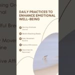 Daily Practices to Boost Emotional Well-Being | Simple Self-Care Tips #selfcare #shorts