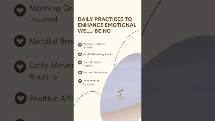 Daily Practices to Boost Emotional Well-Being | Simple Self-Care Tips #selfcare #shorts