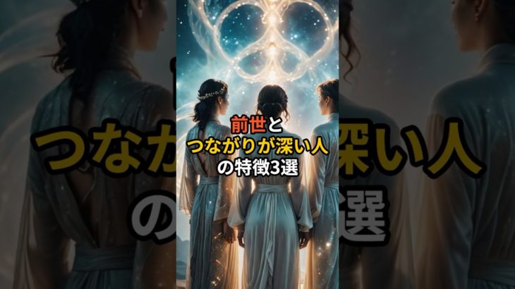 前世と つながりが深い人の特徴3選【 スピリチュアル 雑学 心理 都市伝説 予言 】 #恋愛 #スピリチュアル #雑学 #潜在意識 #オラクルカード #アファメーション