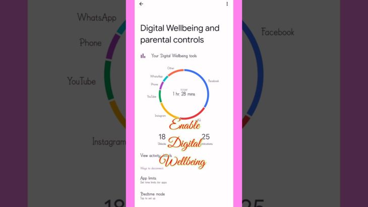 How To Enable Digital Wellbeing On Any Android || #shorts
