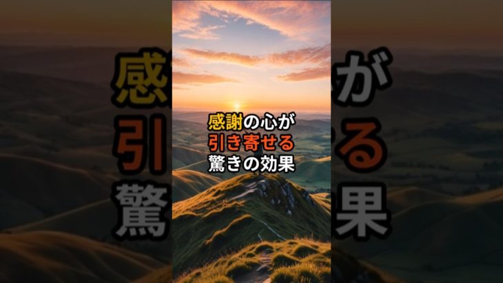 毎日の感謝が引き寄せる驚きの法則！【スピリチュアル 引き寄せ 人生 心理学 占い 】 #スピリチュアル #予言 #開運