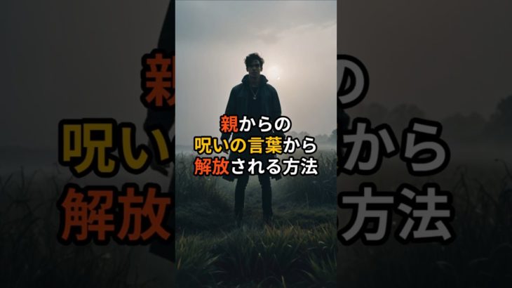 親からの呪いの言葉から解放される方法【 スピリチュアル 言霊 引き寄せ 幸運 占い 】 #スピリチュアル #潜在意識 #予言