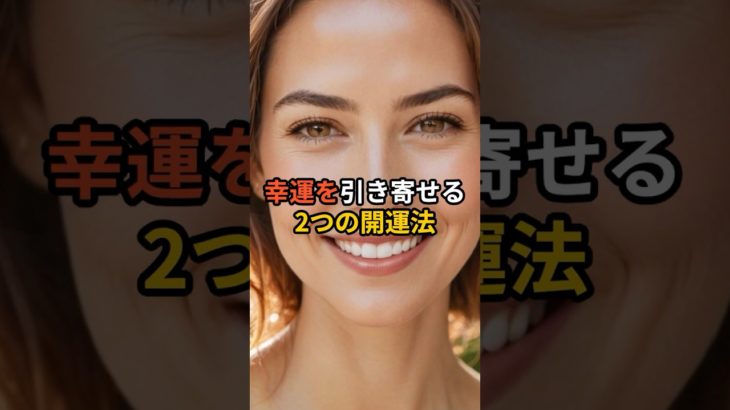 幸運を引き寄せる 2つの開運法【 スピリチュアル 雑学 心理 都市伝説 予言 】