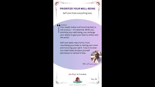 Prioritize Your Well-Being!