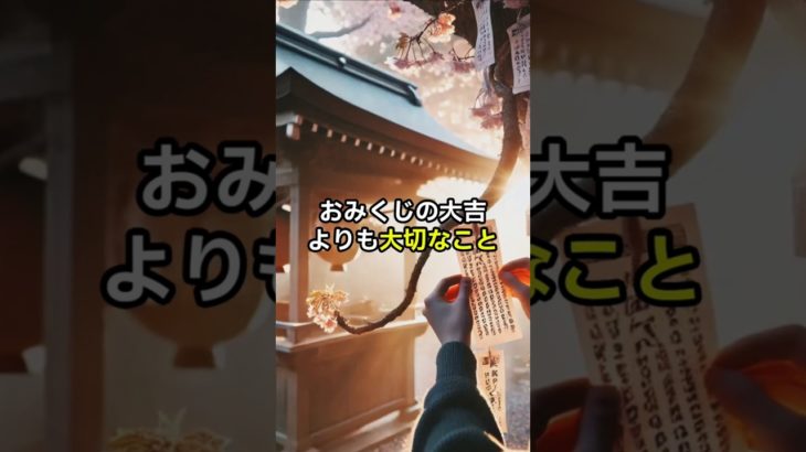 おみくじの大吉よりも大切なこと #神社 #参拝 #おみくじ #スピリチュアル #幸せ #恋愛