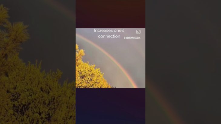 Nature connection increases wellbeing #beauty #real #naturefacts #rainbow🌈 #naturemagic #magic