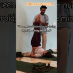 🌿”The queen of asanas — Sarvangasana for complete well-being.” #sadhakyogpeeth