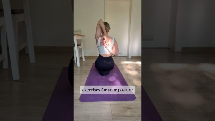 Transform Your Posture in Just Minutes! #posturecorrection #healthtips #wellbeing #fitness #exercise