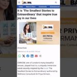 A #conversation with @iglobal_news that is a @smalleststoriestoextraordinary. #London #wellbeing