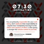 An inspo on owning your well-being