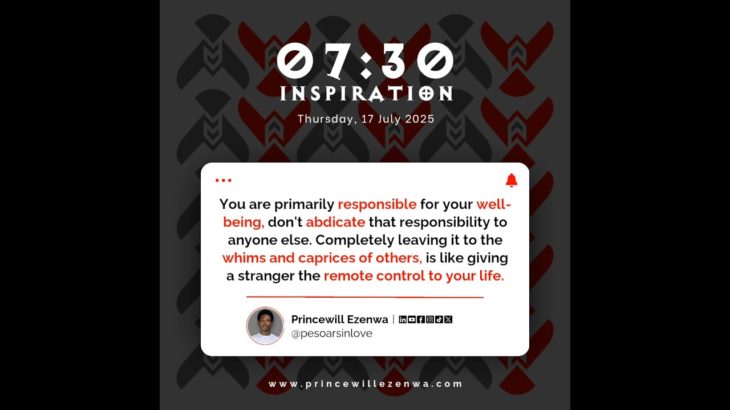 An inspo on owning your well-being