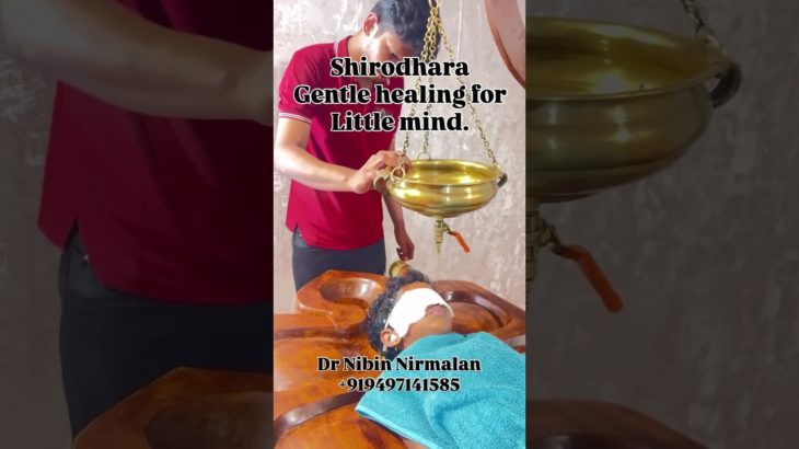 A calm mind, a happy child 😊✨ Shirodhara the ancient way to nurture emotional and mental well-being