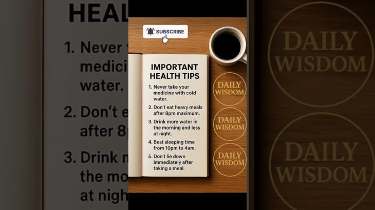 ​5 Important HEALTH TIPS to Instantly Boost Your Well-being! 💧