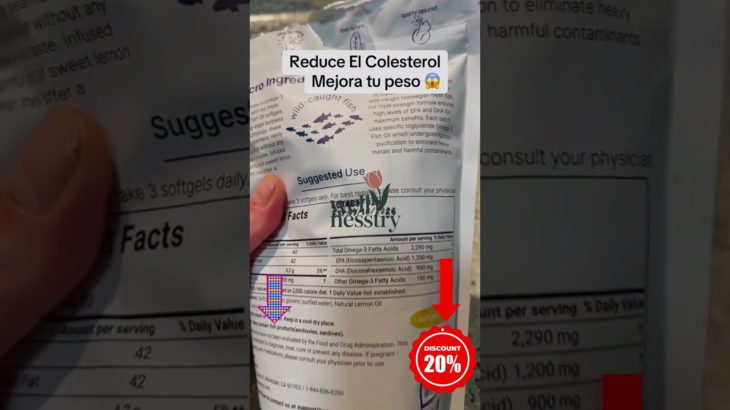 💙 Cuida tu corazón y controla el colesterol con Omega-3