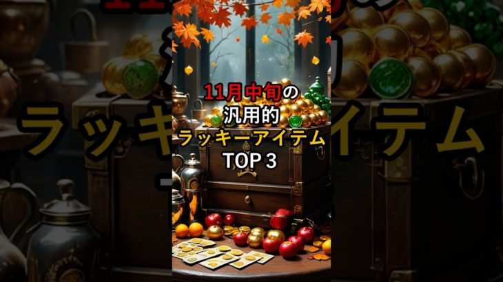 11月中旬のラッキーアイテム #金運 #スピリチュアル #開運 #占い #運気