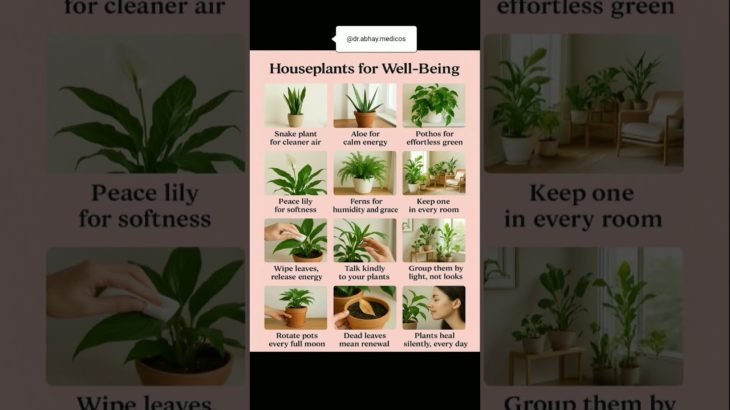 Houseplants for Well-Being 🌱 | घर के पौधों से पाएं Positive Energy, साफ हवा और सुकून भरी ज़िंदगी |