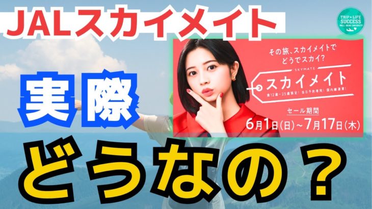 【JAL スカイメイト】25歳以下で使える オトク な運賃は 実際どうなの？ ライフステータスプログラム JGC 4スター 6スター JGC修行 JAL修行 マイル修行 LSP ANA