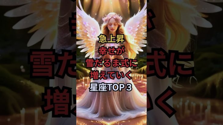 急上昇！幸せが雪だるま式に増えていく星座TOP３　#スピリチュアル #星座占い #占い #開運 #幸運