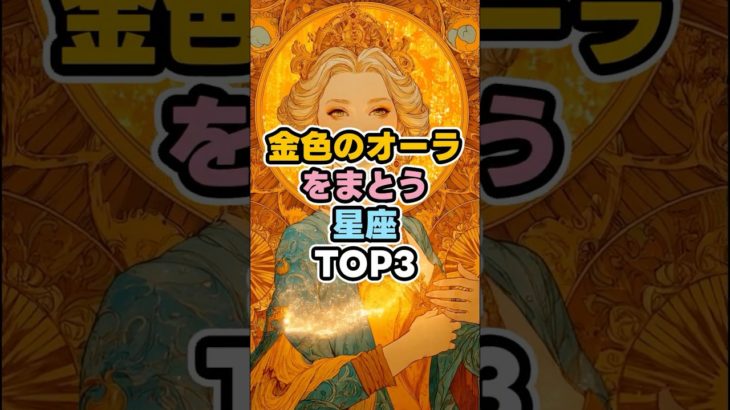 金色のオーラをまとう星座TOP3  #星座占い #スピリチュアル #オーラ