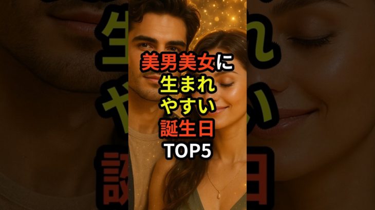 美男美女に生まれやすい誕生日TOP5#shorts #スピリチュアル