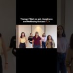 Therapy? Nah, Happiness and Wellbeing lectures 💃✨ | NMIMS Vibes
