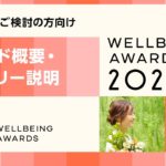 WELLBEING AWARDS2026 エントリーについて