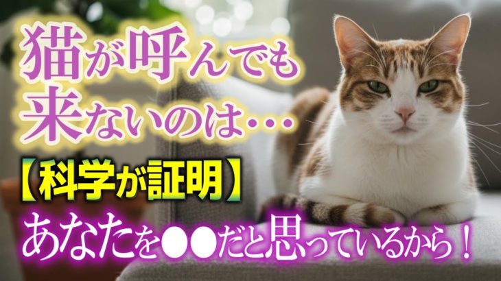 【猫スピリチュアル】ただのツンデレじゃない！猫が呼んでも来ないのは…深い意味があった✨