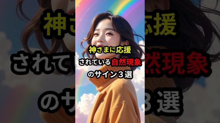 実は神様に応援されている自然現象サイン #スピリチュアル #引き寄せ