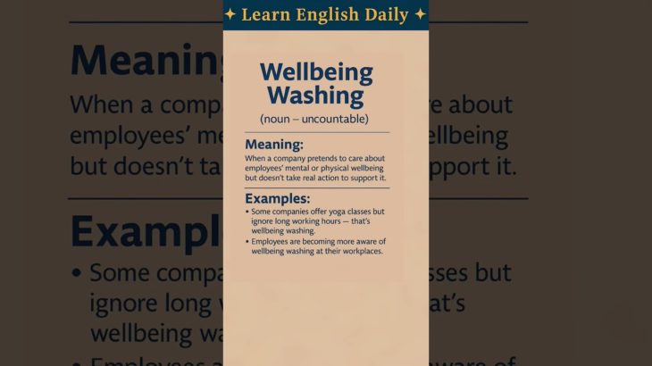 wellbeing washing meaning #shorts