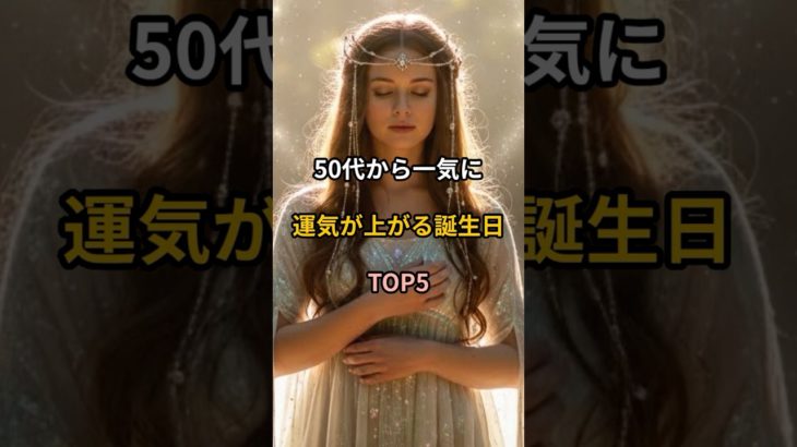 50代から一気に運気が上がる誕生日TOP5#shorts#スピリチュアル#誕生日#占い