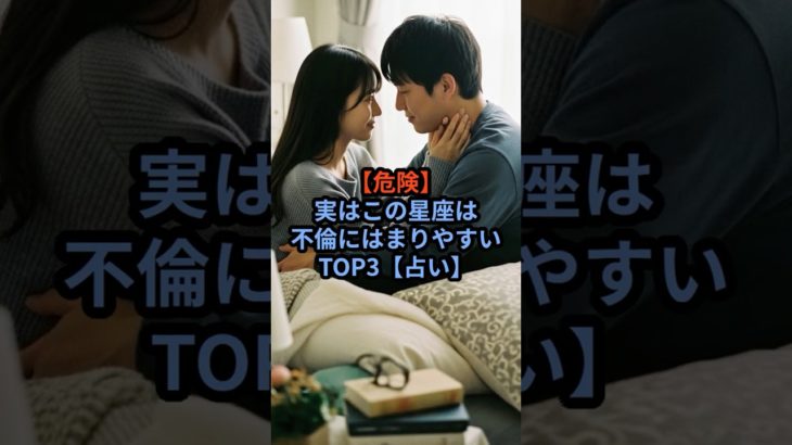 【危険】実はこの星座は不倫にはまりやすいTOP3【占い】 #スピリチュアル
