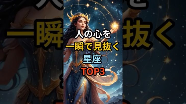 人の心を一瞬で見抜く星座TOP3#星座占い#スピリチュアル#運気#shorts #開運#魂#神様#引き寄せ#宇宙の法則 #真実#占い#星座