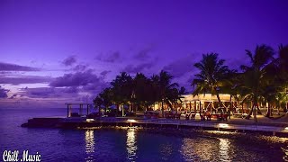 【モルディブ 4k映像】癒しの波音とギターBGM（睡眠・読書・勉強・作業用）｜ハワイ・沖縄気分｜Maldives relaxing music 4k video, chillout Guitar