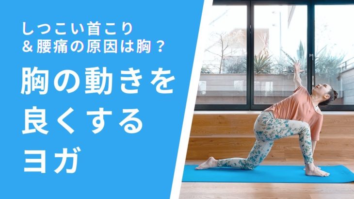【首こり・腰痛改善に】胸の動き改善ヨガ