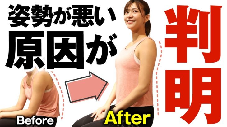 【姿勢改善】座っている時の姿勢が悪い原因が判明！姿勢を良くするにはこのストレッチをしてください
