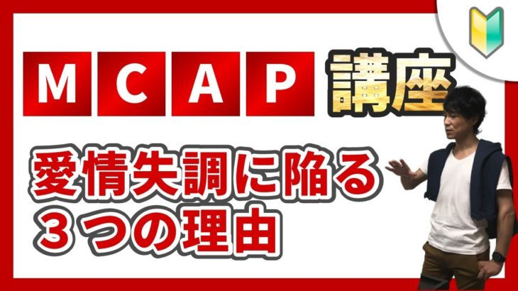 愛情失調に陥る３つの理由【第3回MCAPワークショップ  切り抜き】《1》