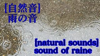 【マインドフルネス/natural sounds】雨の音でリラックス